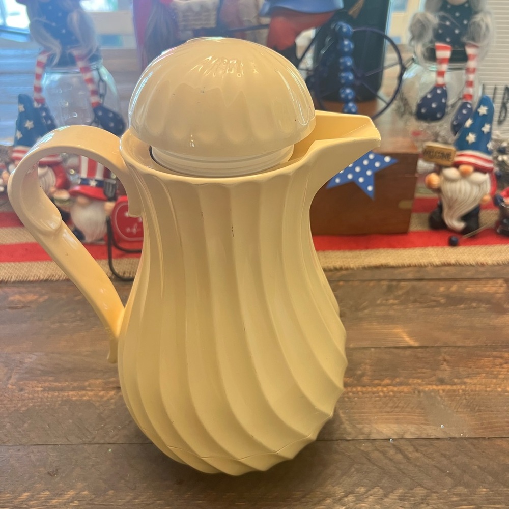 Vintage 1984 Thermos Renate Beige cream Thermal Coffee Carafe No. 450  Germany